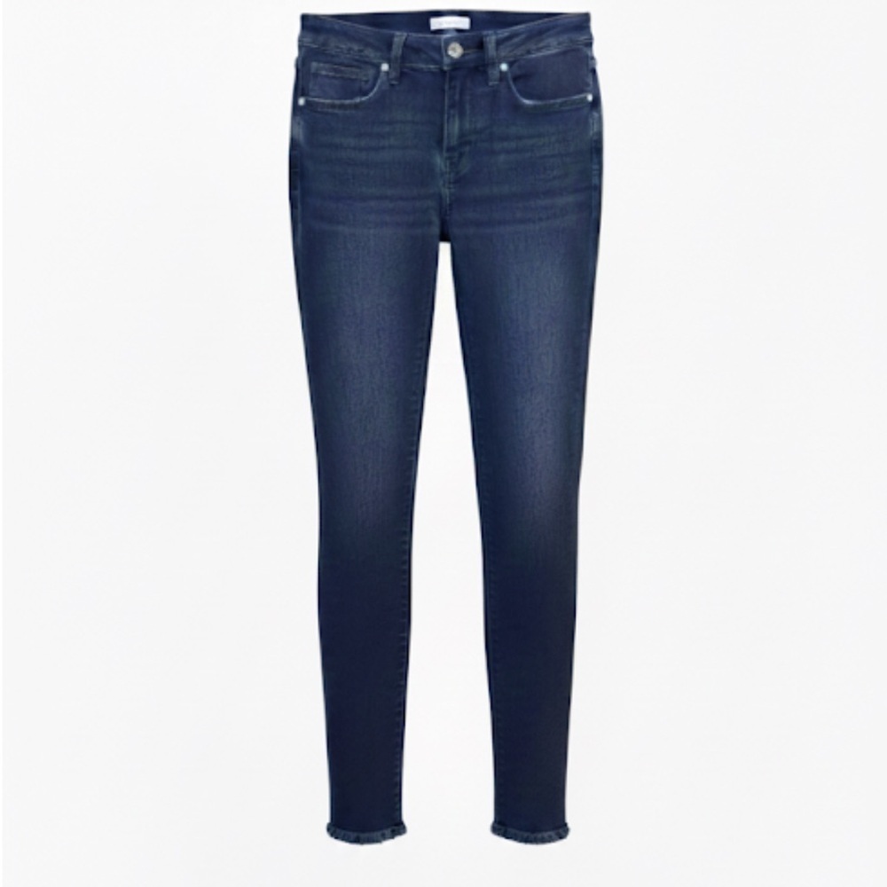 Good American Raw Edge Hem Skinny Jeans Petite? Size 4/27 EUC!